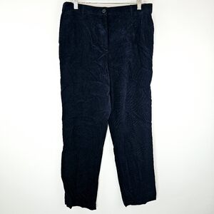 Lands Navy Blue Corduroy Pants Stretch